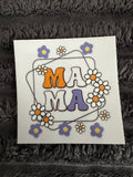 mama purple flowers