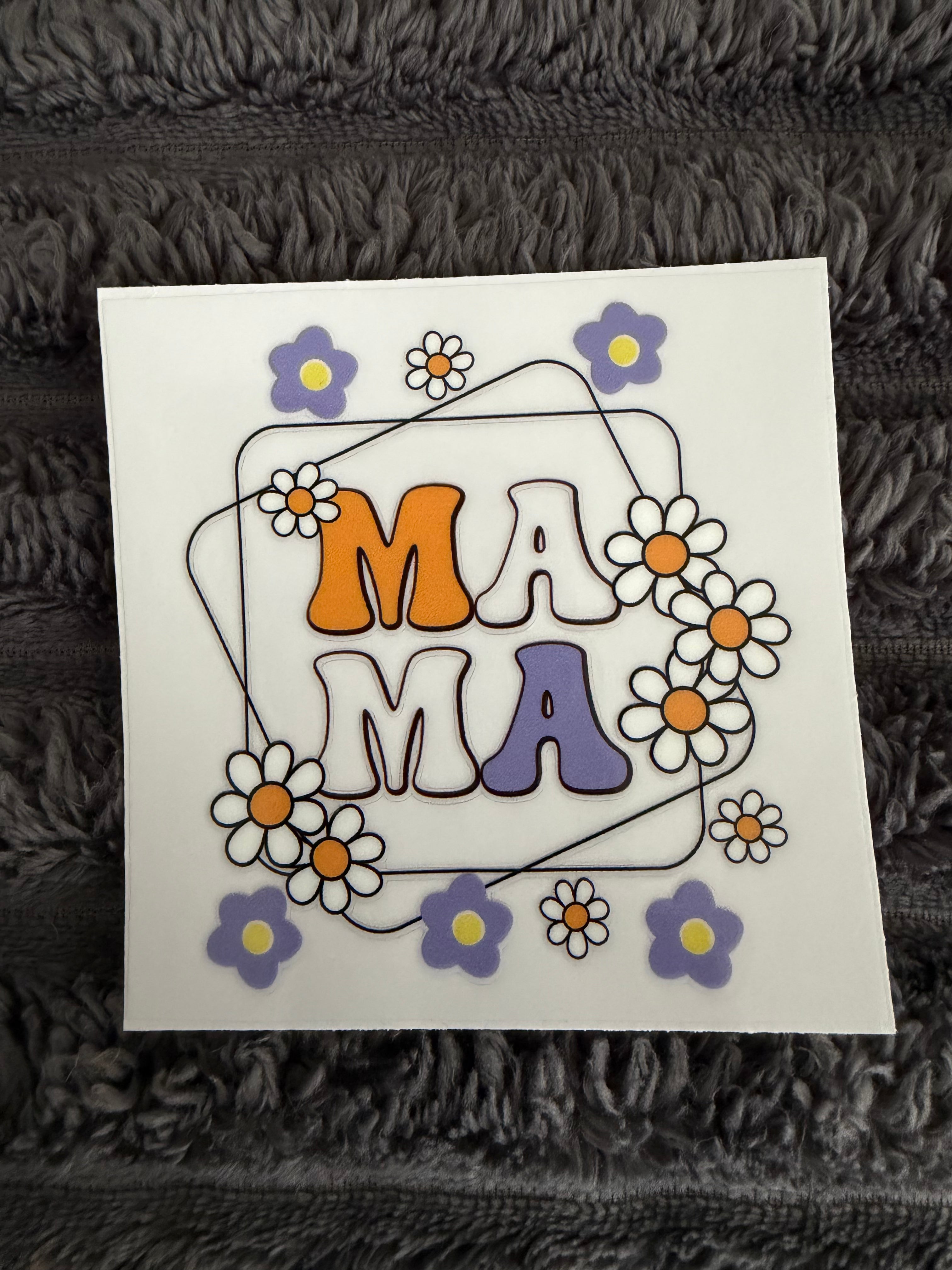 mama purple flowers