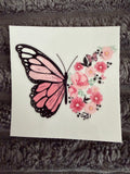 butterfly / flowers