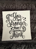 you are stronger than you think