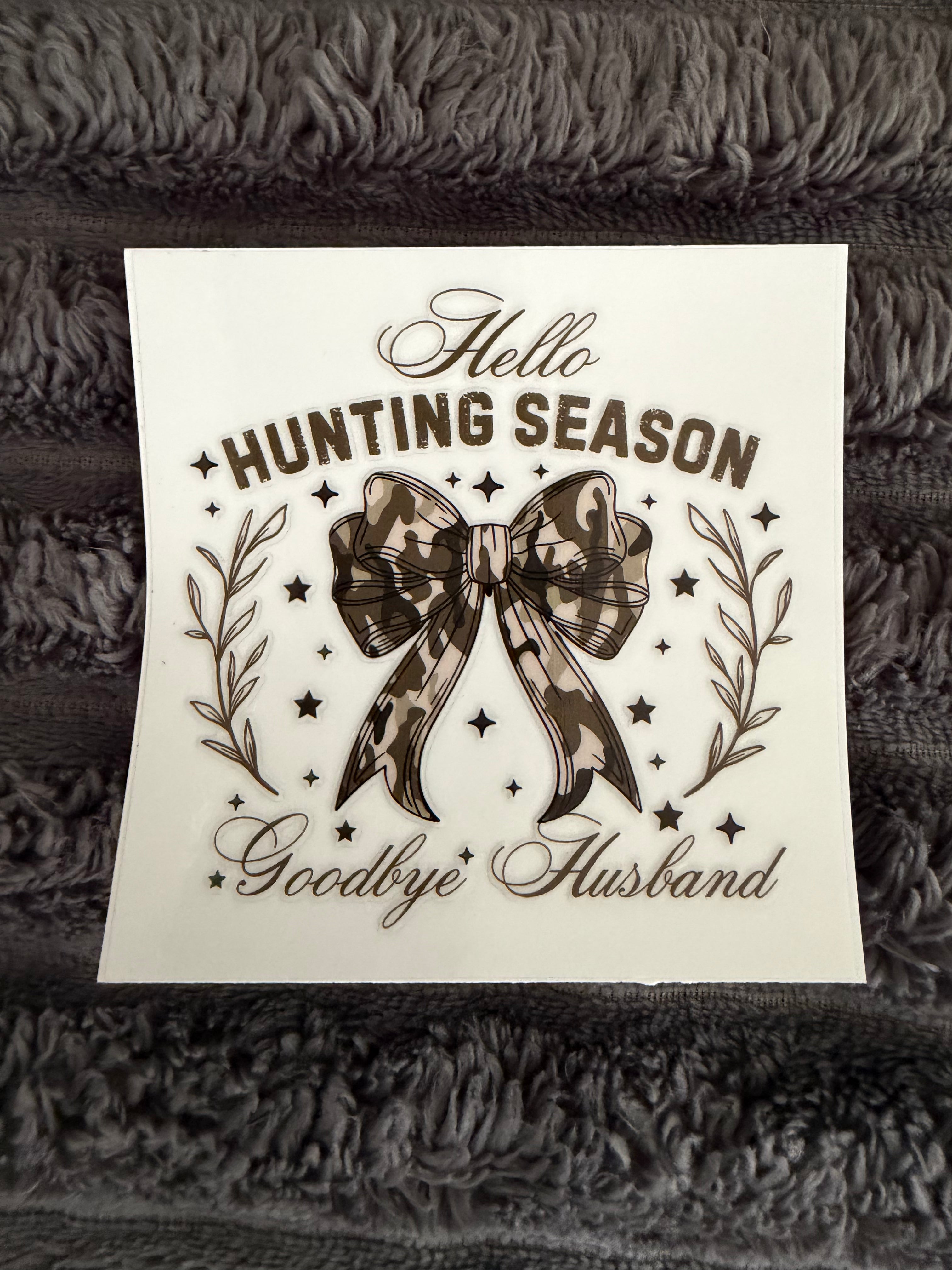 goodbye husband / camo bow