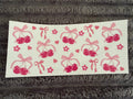 pink cherries / bows/ flowers / hearts