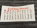 god says you are