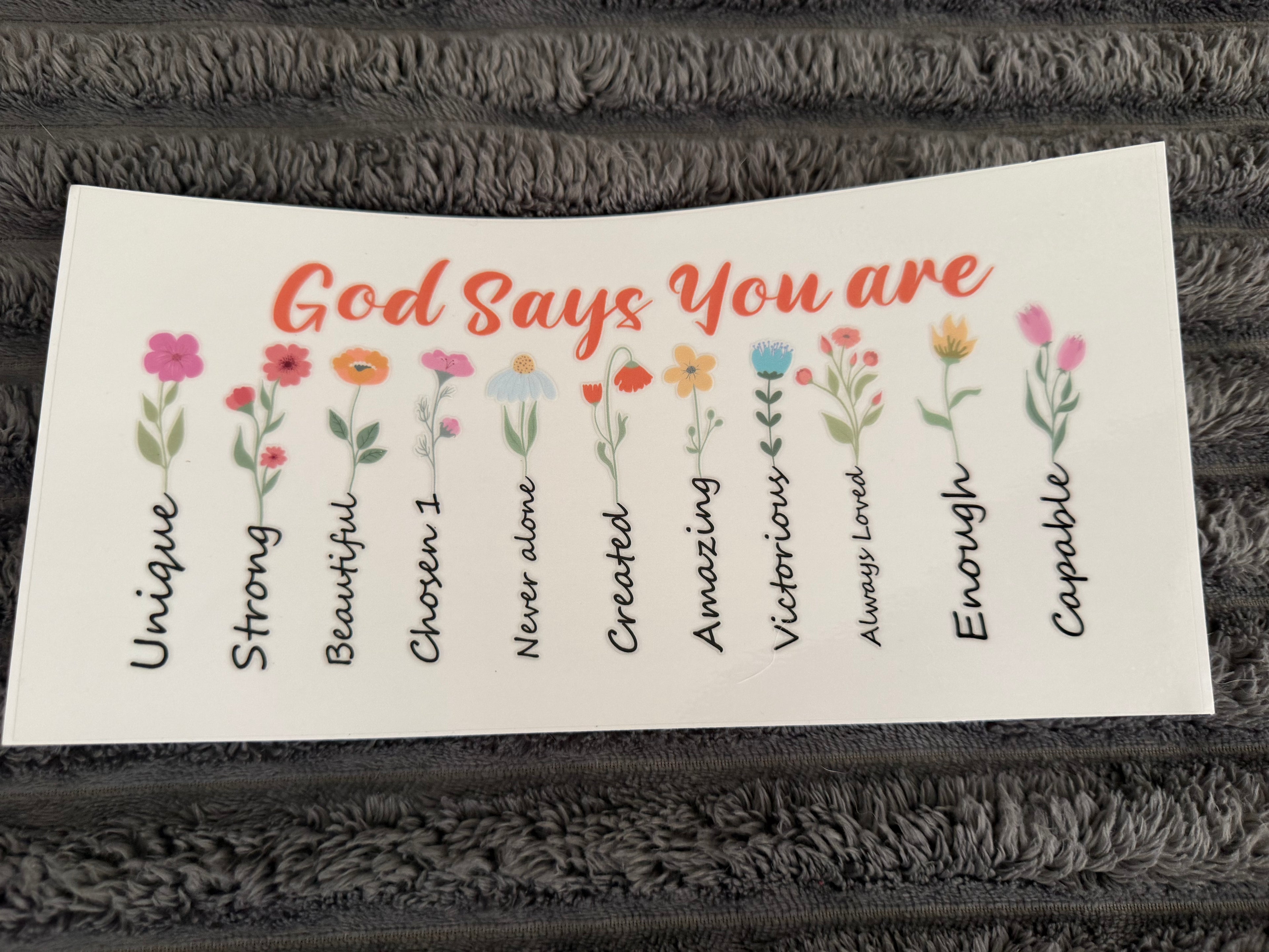god says you are