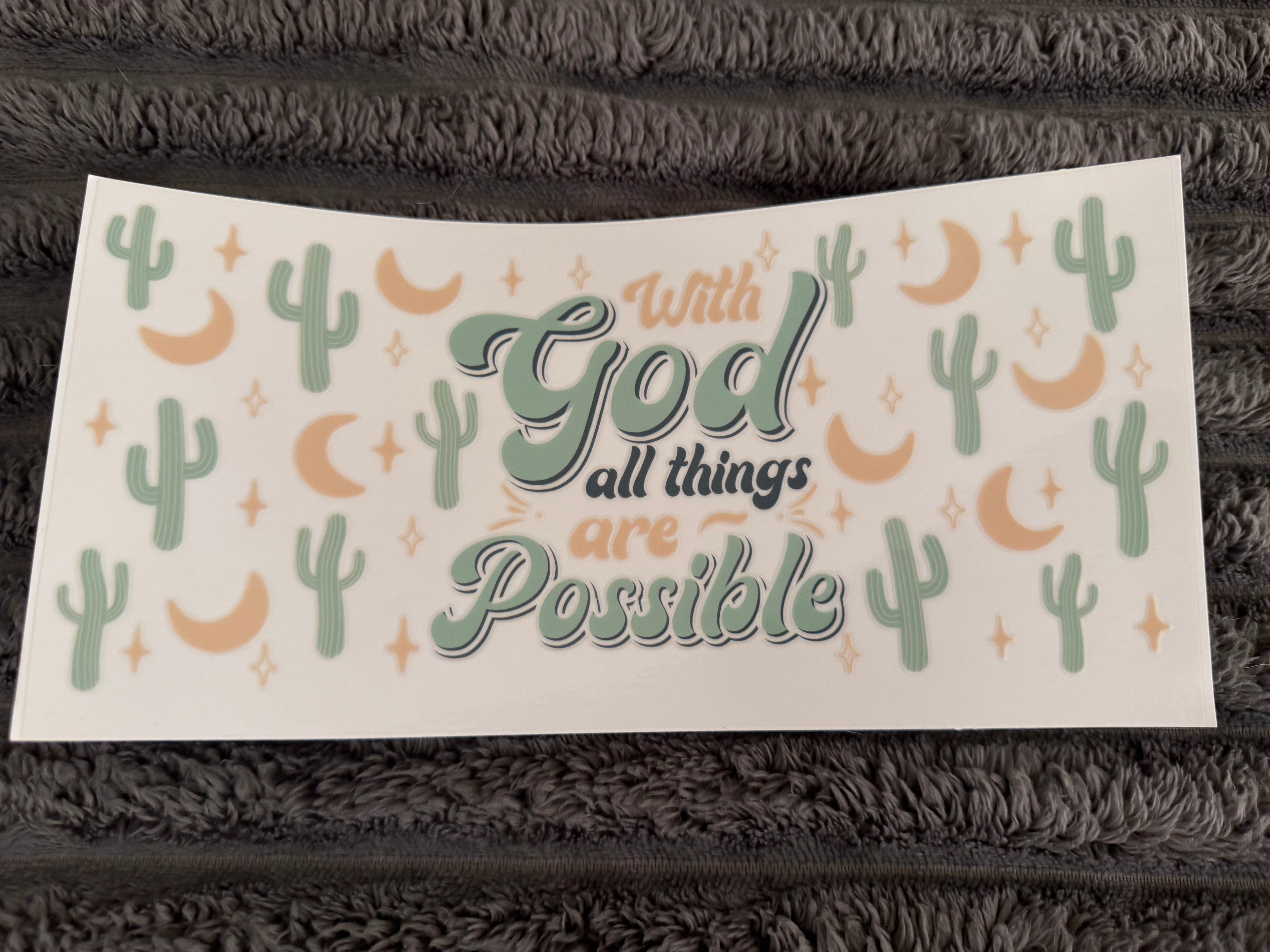 with god all things are possible